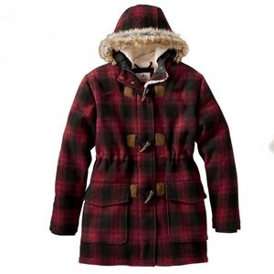 Legendary Whitetails Red and Black Plaid Women's Coat